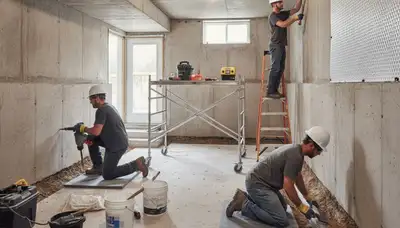 Basement waterproofing service for Montgomery, AL homes with water damage protection