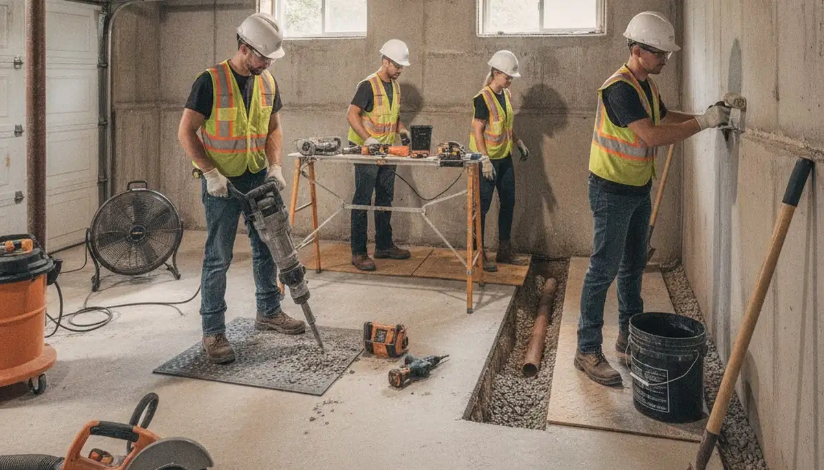 Montgomery, AL basement waterproofing for water damage protection and heavy rain prevention