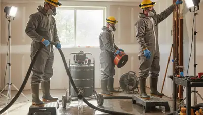 Burst pipe cleanup in Montgomery, AL home to dry walls, floors, and ceilings after water damage