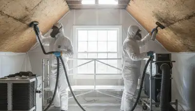 Montgomery, AL water damage specialists removing mold from a home after leaks and flooding