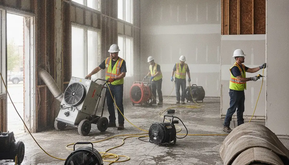 Structural drying service for water-damaged Montgomery, AL homes and hidden moisture removal