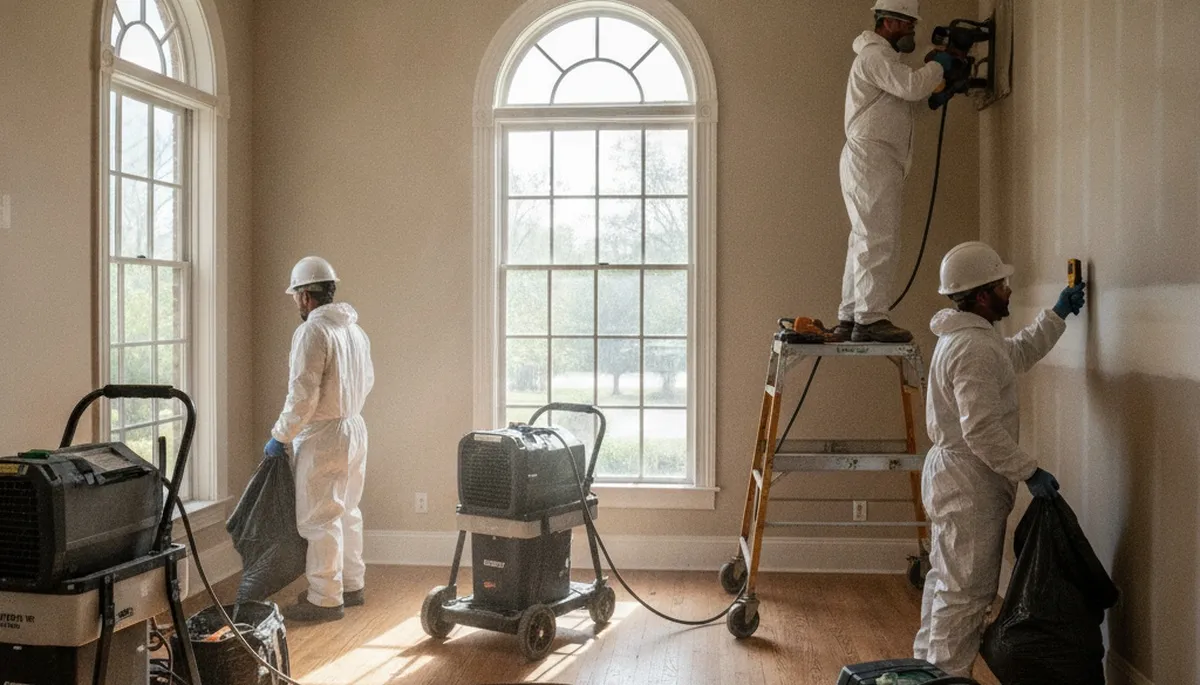 Water damage restoration team serving Montgomery, AL with fast water removal and cleanup services