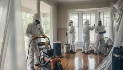 Water damage restoration team in Montgomery, AL handling emergency cleanup and drying services