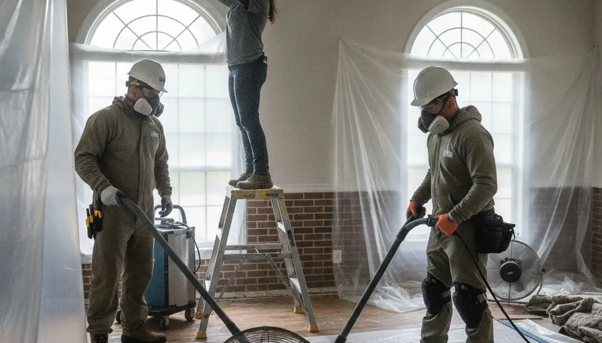 Water damage restoration team in Montgomery, AL providing emergency water cleanup and drying services