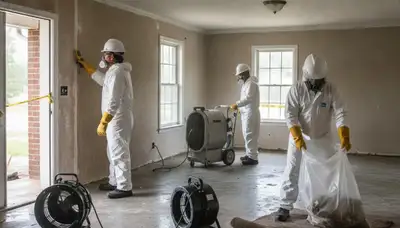Water damage restoration team in Montgomery, AL providing emergency cleanup and drying services
