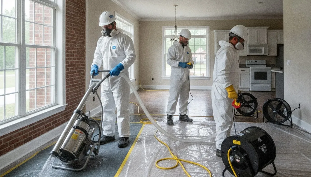 Water damage restoration team serving Montgomery, AL with emergency cleanup and repair services