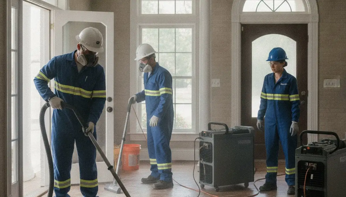 Water damage restoration team serving Montgomery, AL with professional cleanup and drying services