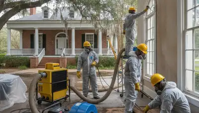 Water damage restoration team serving Montgomery, AL with emergency cleanup and repair services