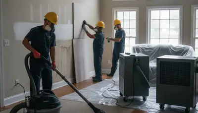 Water damage restoration team in Montgomery, AL providing emergency cleanup and repair services