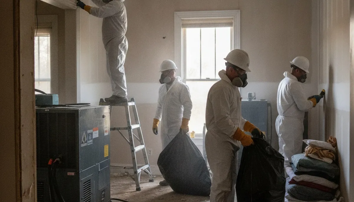 Water damage restoration team serving Montgomery, AL for emergency cleanup and repairs