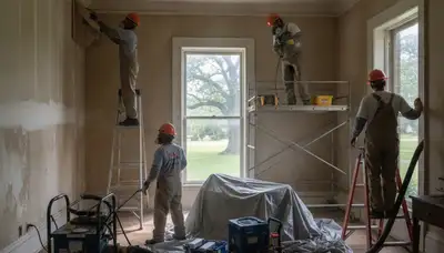 Water damage restoration team in Montgomery, AL providing emergency cleanup and drying services