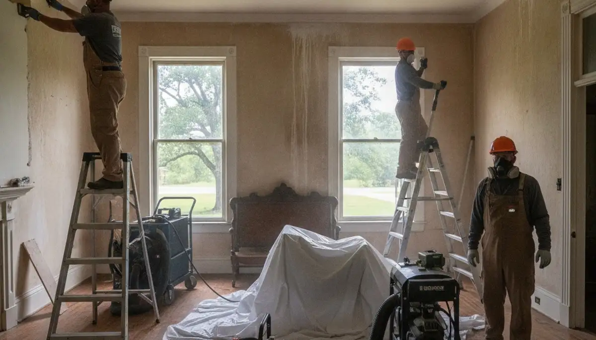 Water damage restoration team serving Montgomery, AL with emergency cleanup and drying services