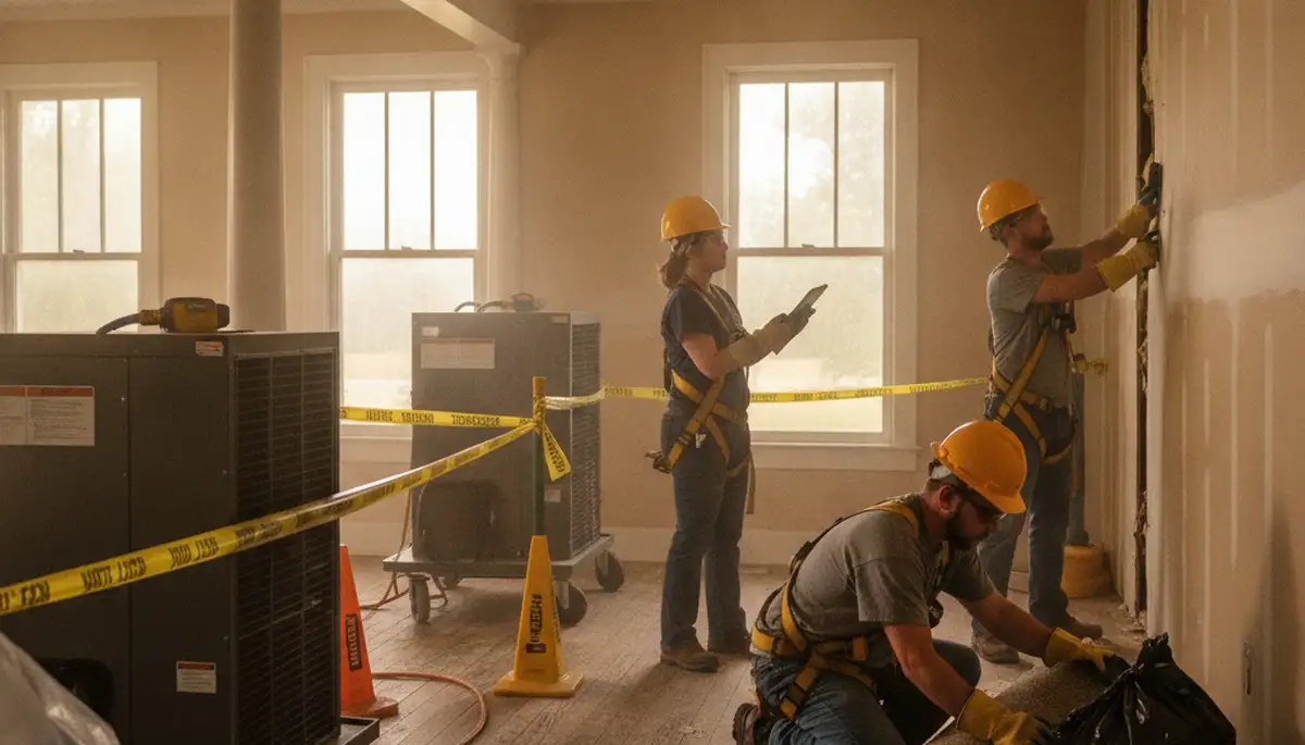 Water damage restoration team serving Montgomery, AL for fast emergency cleanup and repairs