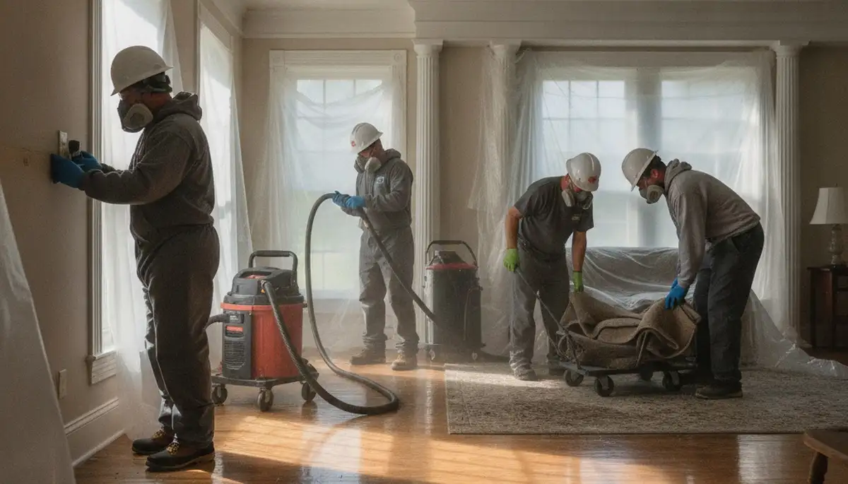 Water damage restoration team serving Montgomery, AL for emergency water removal and drying