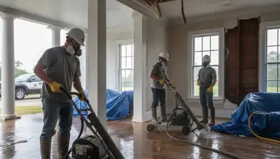Water damage restoration team serving Montgomery, AL for fast emergency cleanup and repair