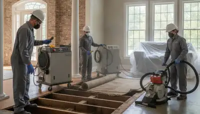 Water damage restoration team serving Montgomery, AL for emergency water extraction and cleanup