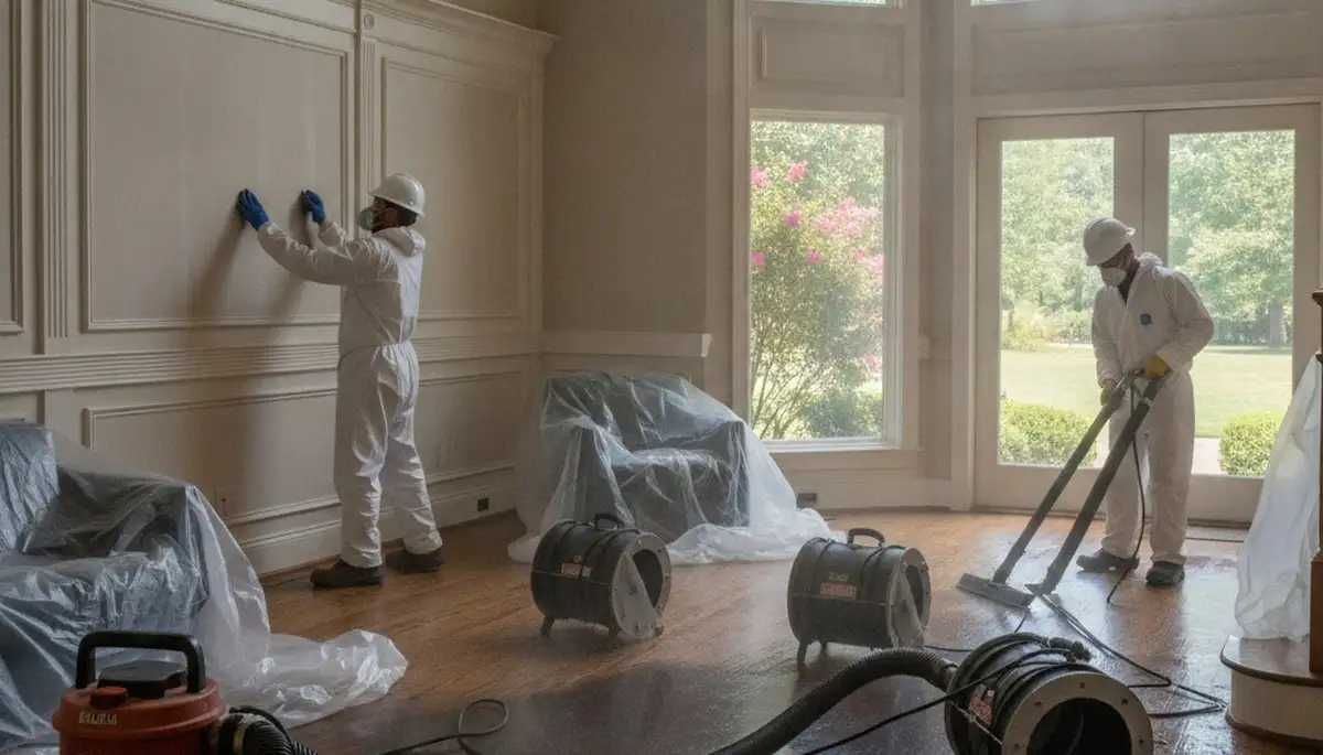 Water damage restoration team serving Montgomery, AL for emergency cleanup and repair