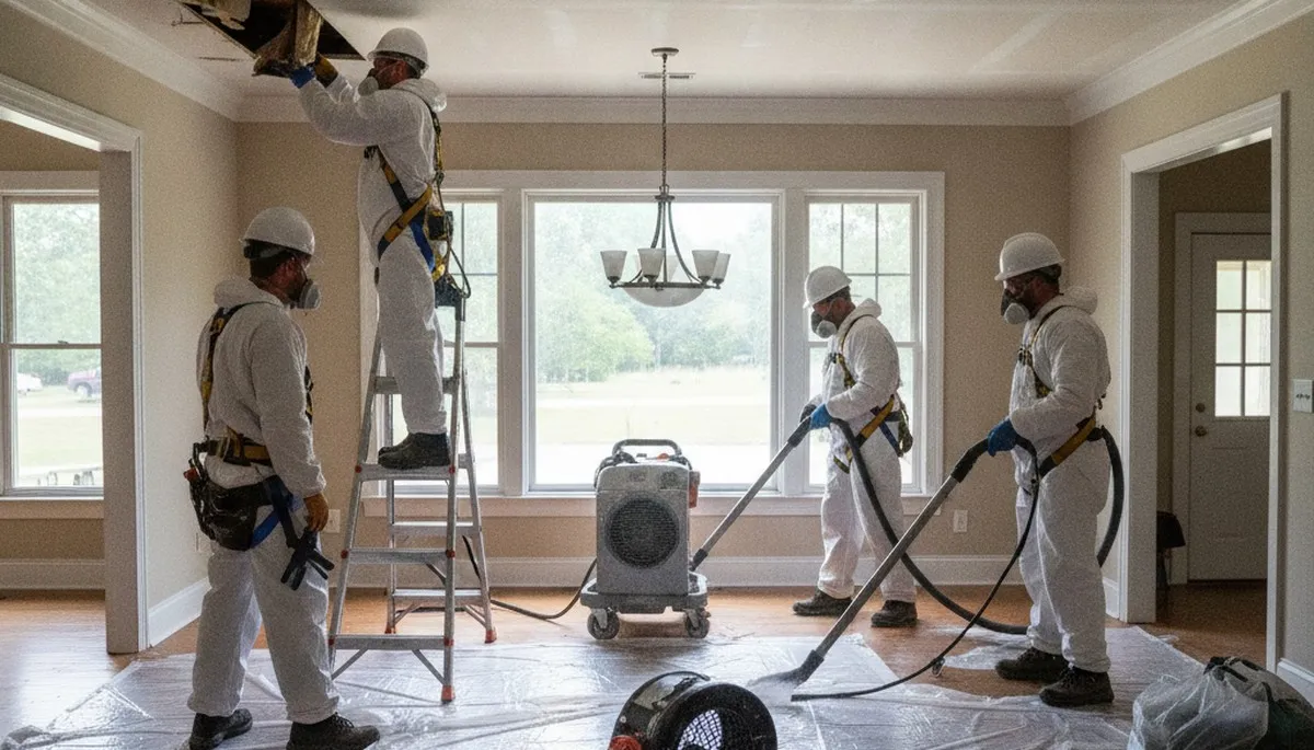 Water damage restoration team serving Montgomery, AL for emergency cleanup and repair
