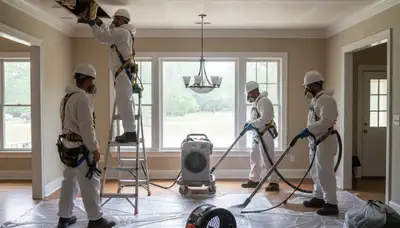 Water damage restoration team serving Montgomery, AL for emergency cleanup and repair