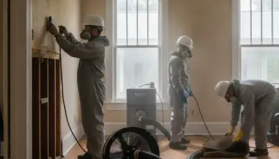 Water damage restoration team in Montgomery, AL providing emergency cleanup and repair services