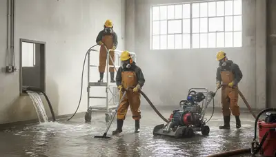 Water extraction truck serving Montgomery, AL for fast 24/7 water damage cleanup